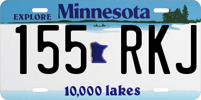 MN license plate 155RKJ