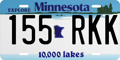 MN license plate 155RKK