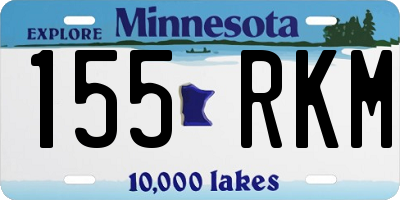 MN license plate 155RKM