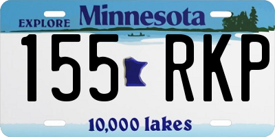 MN license plate 155RKP