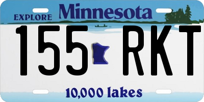 MN license plate 155RKT