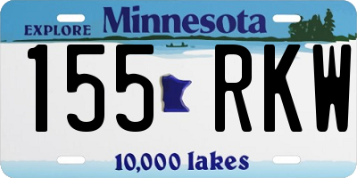 MN license plate 155RKW