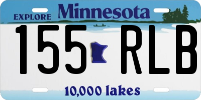 MN license plate 155RLB