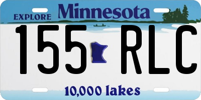 MN license plate 155RLC