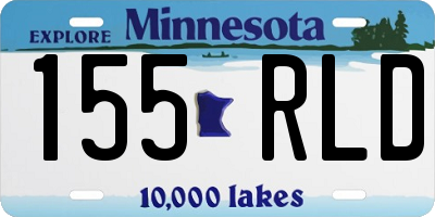 MN license plate 155RLD