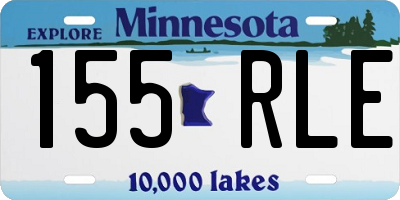 MN license plate 155RLE