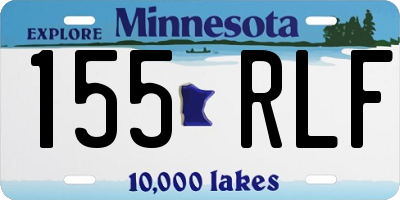 MN license plate 155RLF