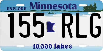 MN license plate 155RLG