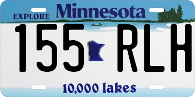 MN license plate 155RLH