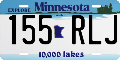 MN license plate 155RLJ