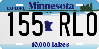 MN license plate 155RLO