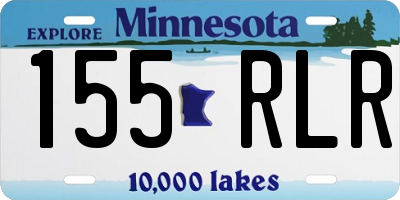 MN license plate 155RLR