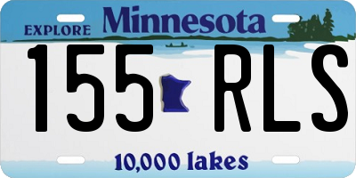MN license plate 155RLS