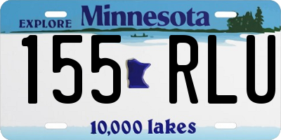 MN license plate 155RLU