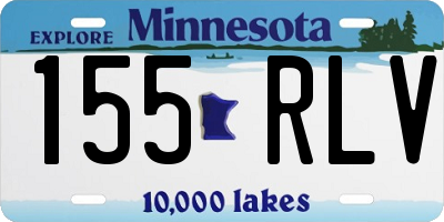 MN license plate 155RLV