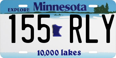 MN license plate 155RLY
