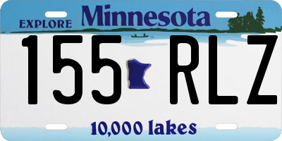 MN license plate 155RLZ