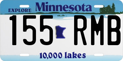 MN license plate 155RMB