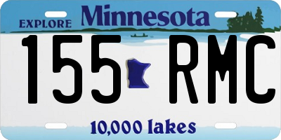 MN license plate 155RMC