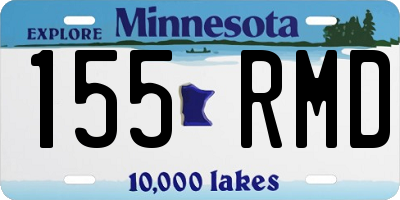 MN license plate 155RMD