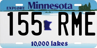 MN license plate 155RME