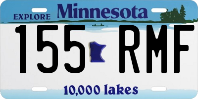 MN license plate 155RMF