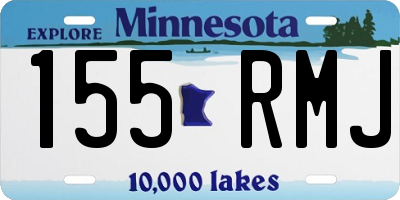 MN license plate 155RMJ