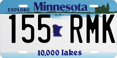 MN license plate 155RMK