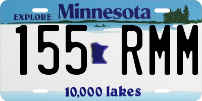 MN license plate 155RMM