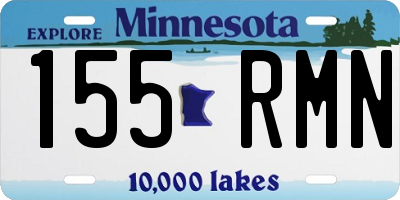 MN license plate 155RMN