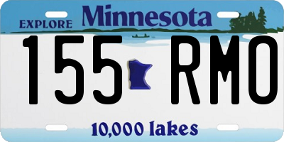 MN license plate 155RMO