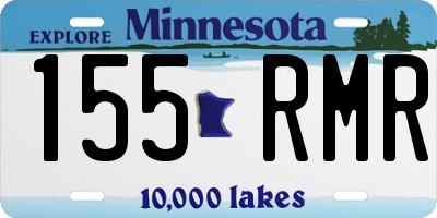 MN license plate 155RMR
