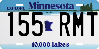MN license plate 155RMT