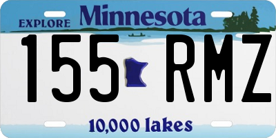 MN license plate 155RMZ