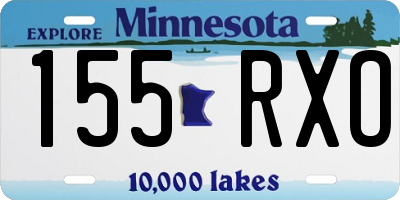 MN license plate 155RXO