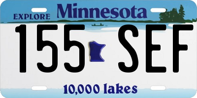 MN license plate 155SEF