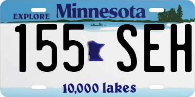 MN license plate 155SEH