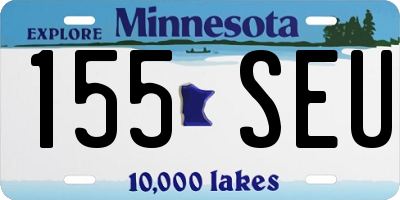 MN license plate 155SEU