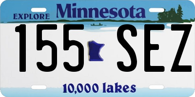 MN license plate 155SEZ