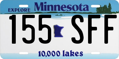 MN license plate 155SFF