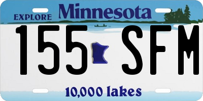 MN license plate 155SFM