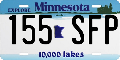 MN license plate 155SFP