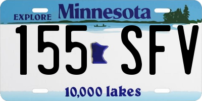 MN license plate 155SFV