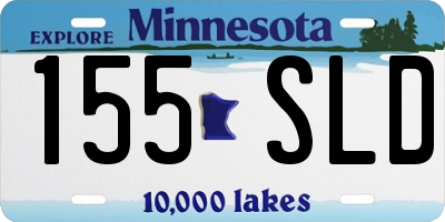 MN license plate 155SLD