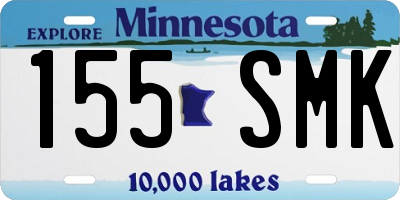 MN license plate 155SMK