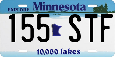 MN license plate 155STF