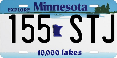 MN license plate 155STJ