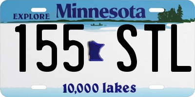 MN license plate 155STL