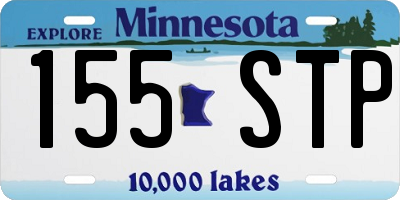 MN license plate 155STP