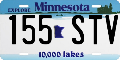 MN license plate 155STV